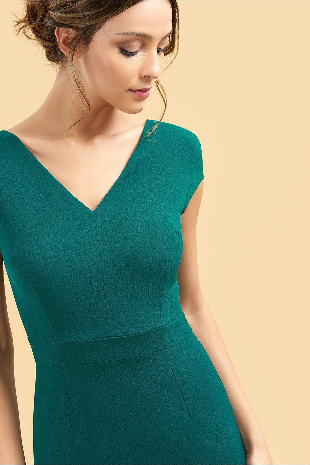 Katya Cap Sleeve Midi Dress