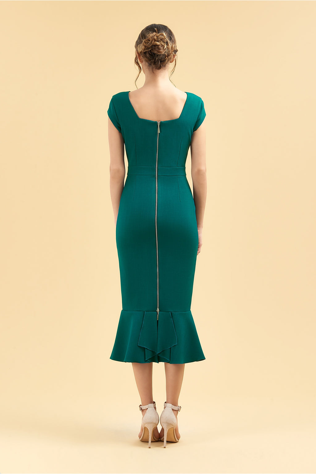 Katya Cap Sleeve Midi Dress