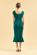 Katya Cap Sleeve Midi Dress