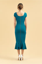 Katya Cap Sleeve Midi Dress