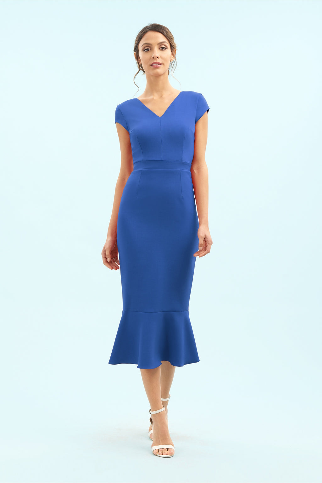 Katya Cap Sleeve Midi Dress