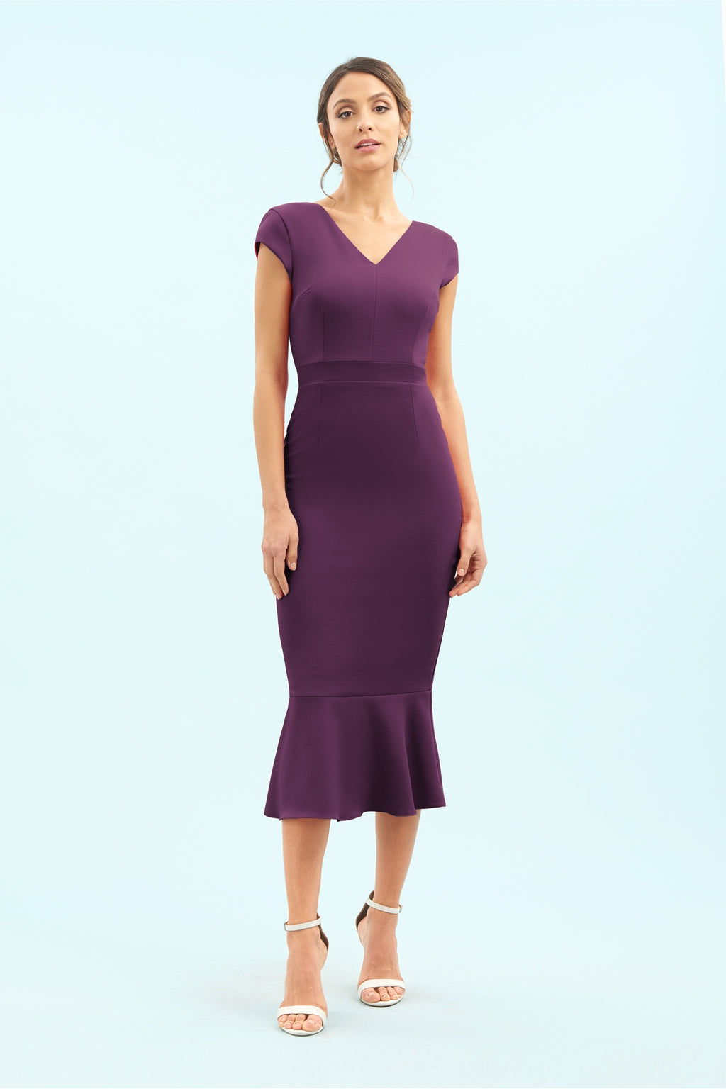 Katya Cap Sleeve Midi Dress