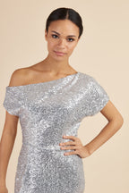 Eva Off Shoulder Sequin Dress