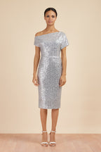 Eva Off Shoulder Sequin Dress