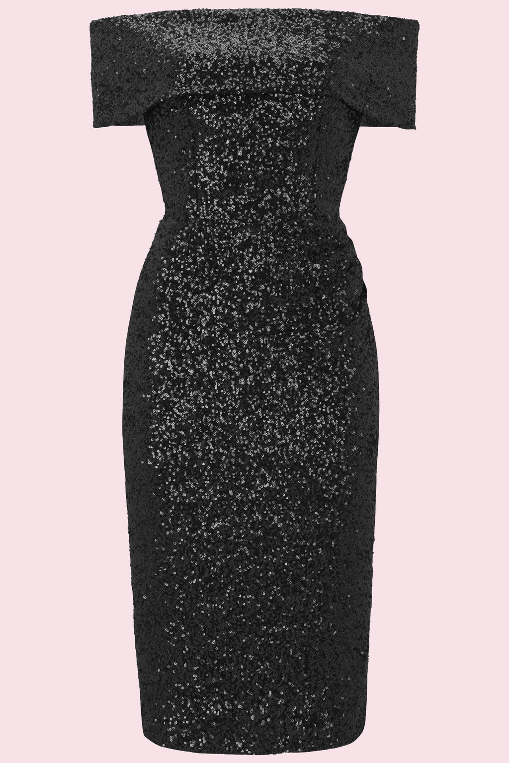 Dani Sequin Bardot Pencil Dress