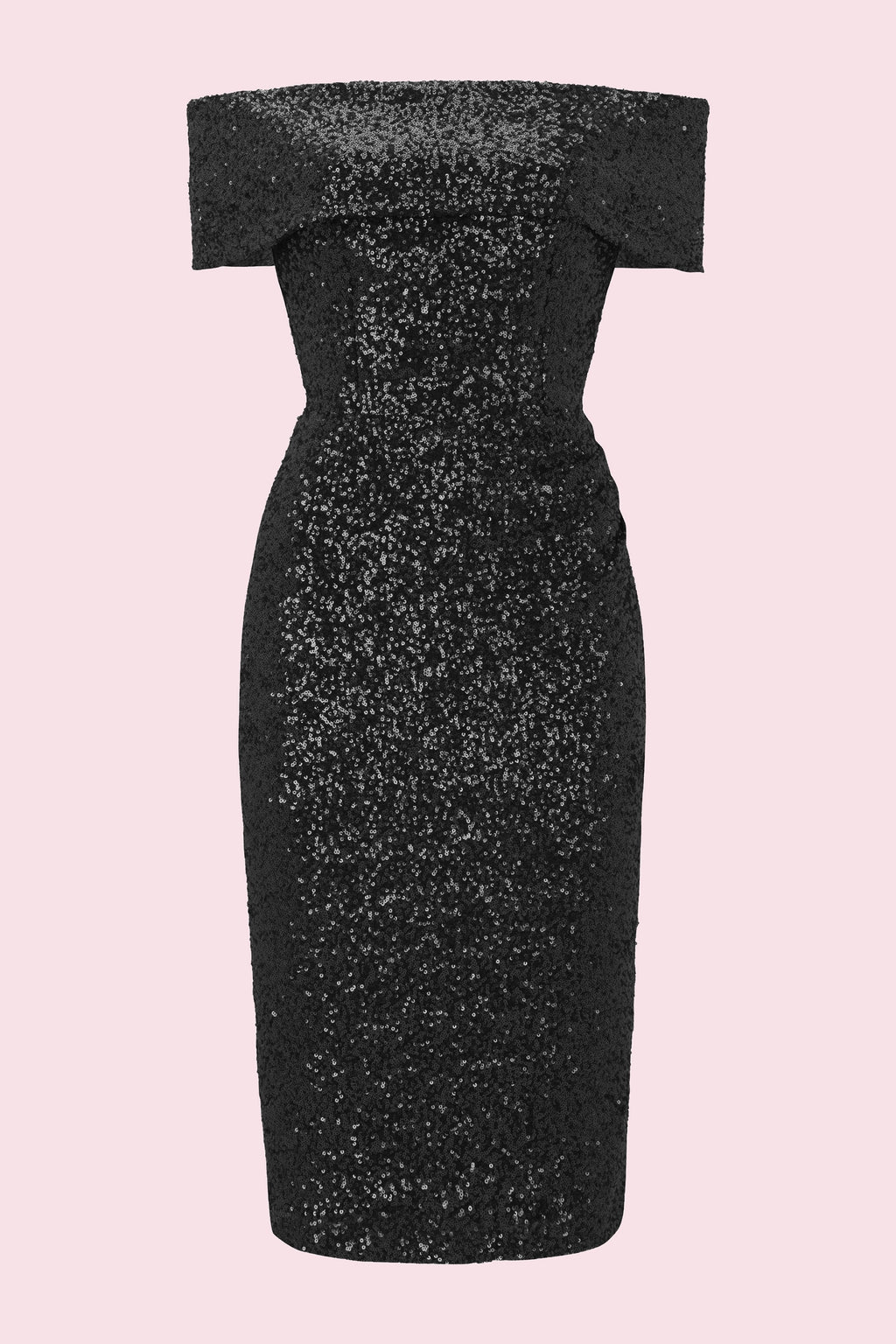 Dani Sequin Bardot Pencil Dress