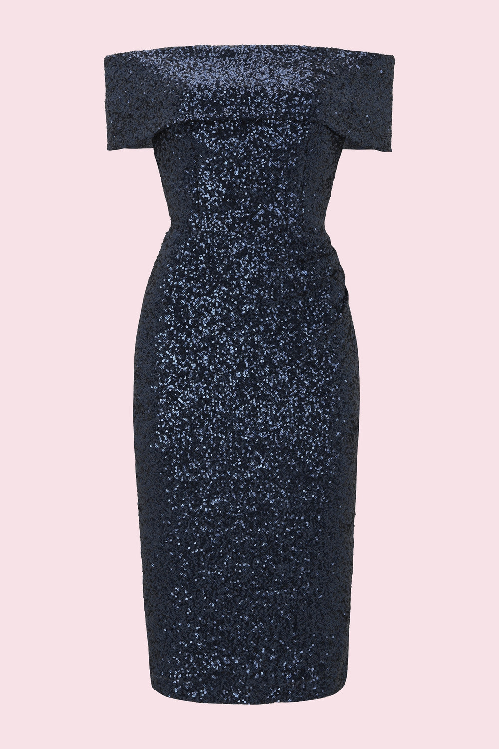 Dani Sequin Bardot Pencil Dress