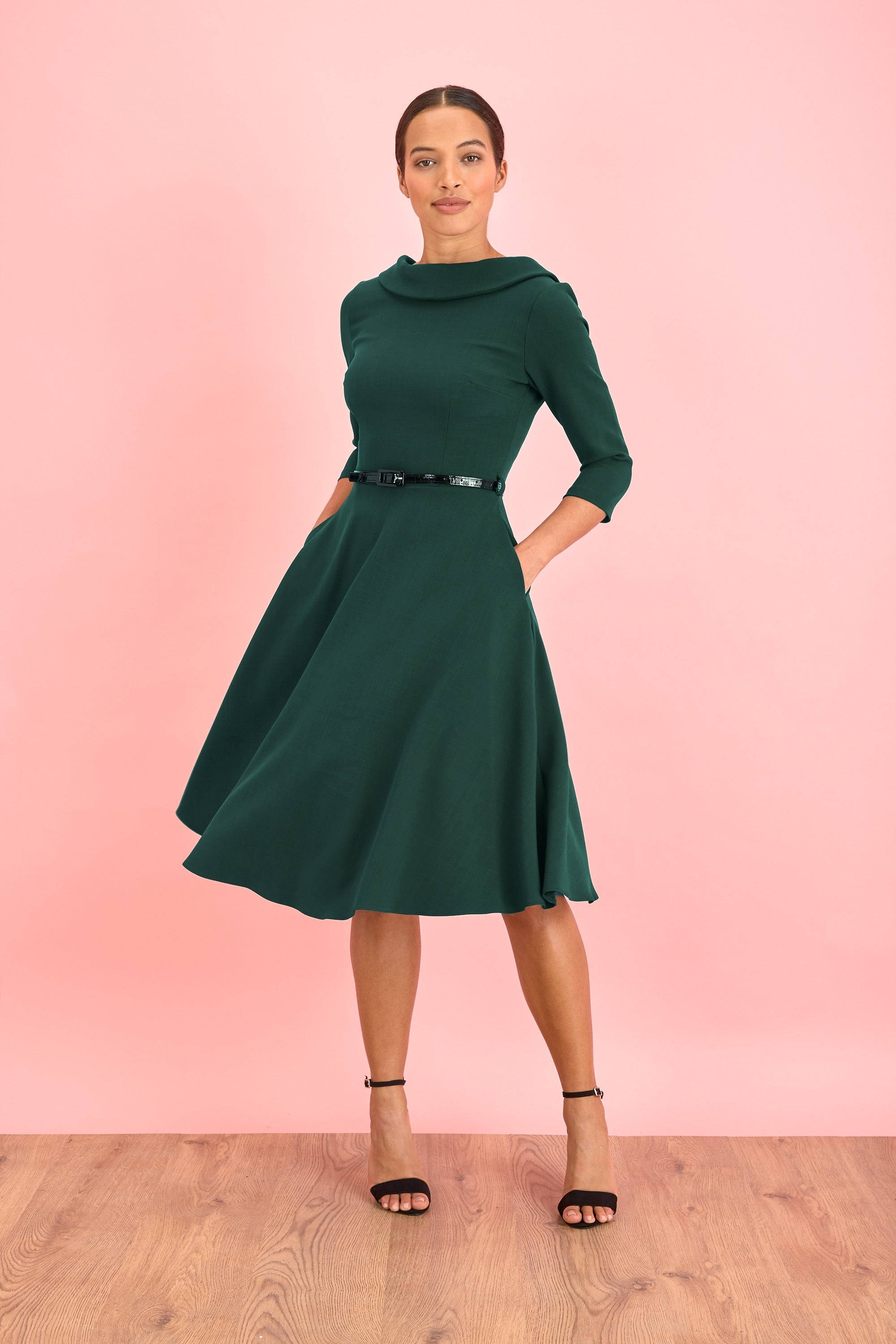 Grace Fit & Flare Swing Dress - 8 / Berry Grace Fit & Flare Swing Dress - 8 / Berry