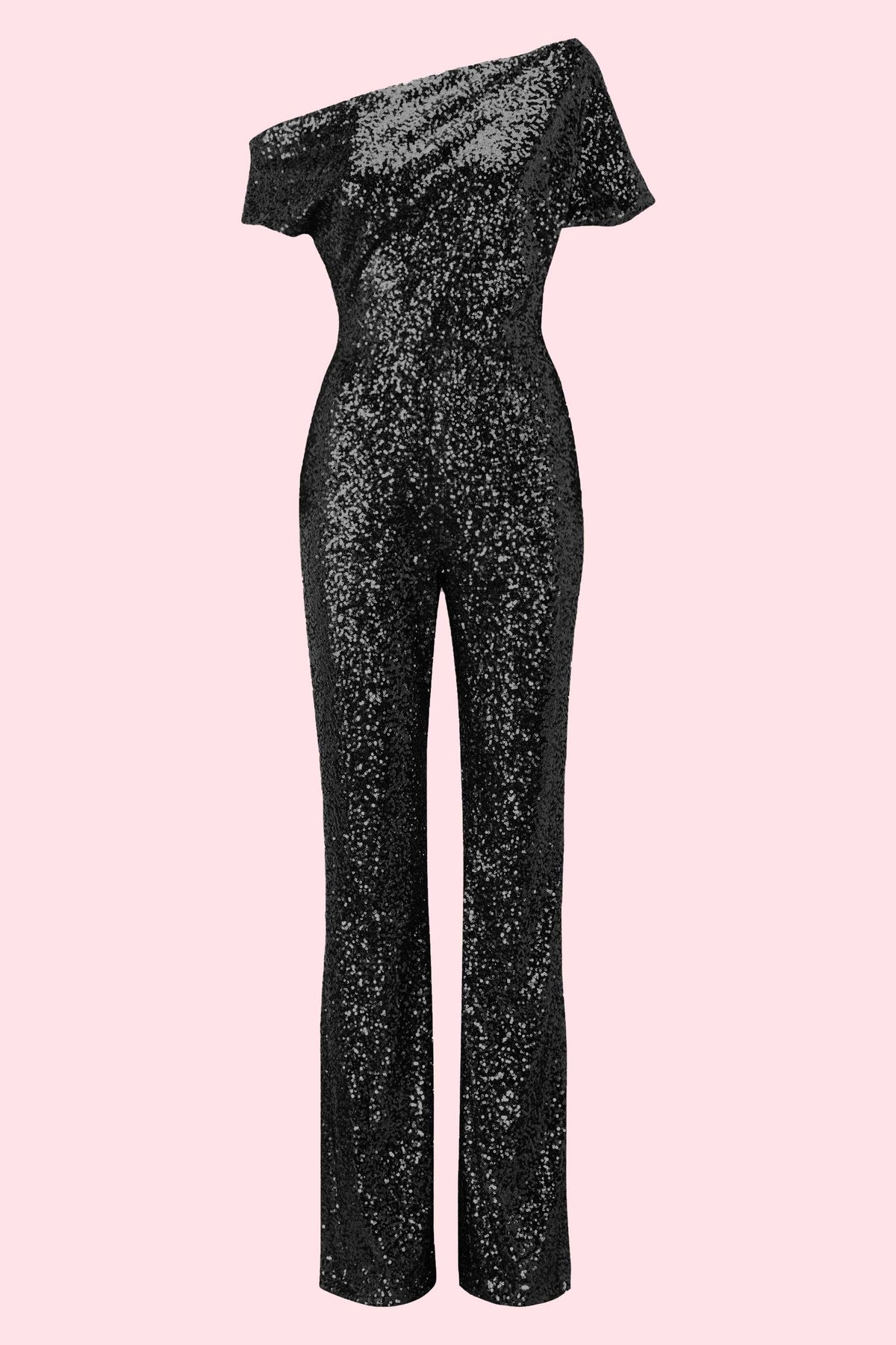 Eva Off Shoulder Sequin Jumpsuit