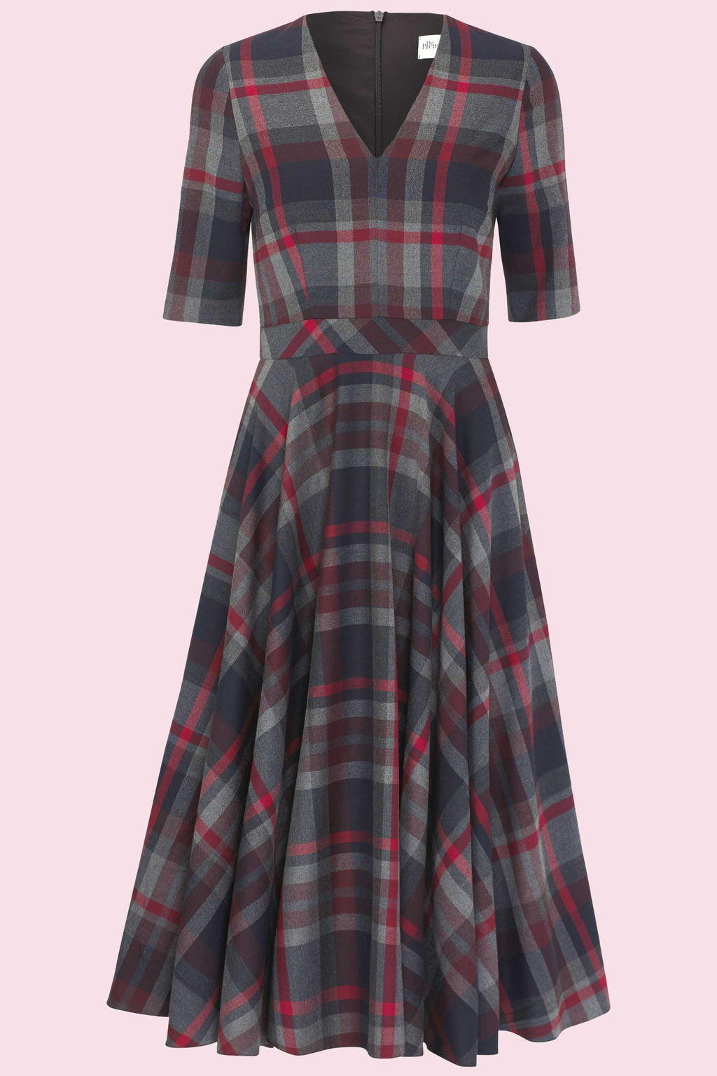 Myla Tartan Midi Dress