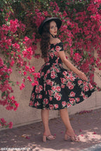 Fatale Vintage Rose Off The Shoulder Prom Dress