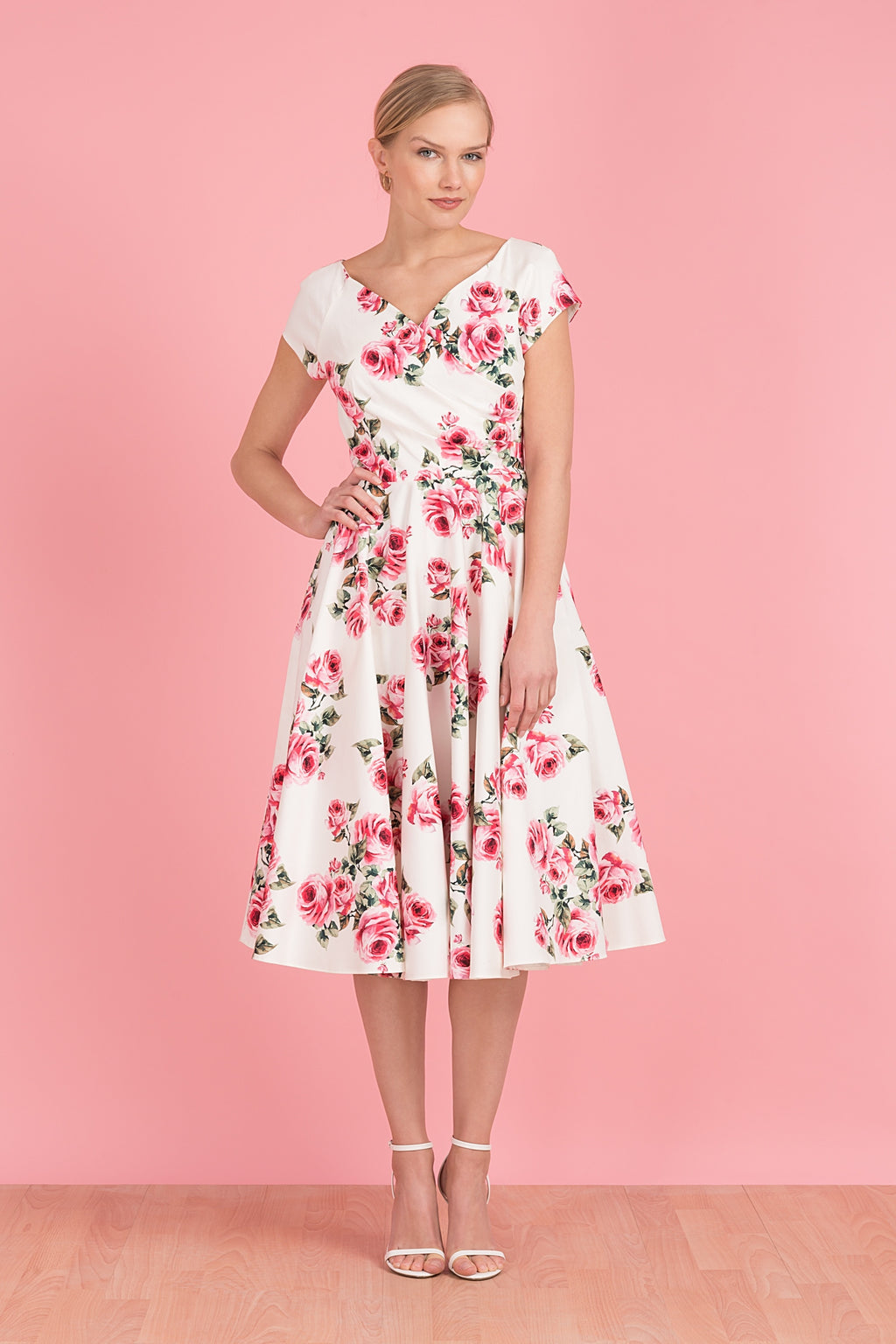 Hourglass VINTAGE Rose Swing Dress
