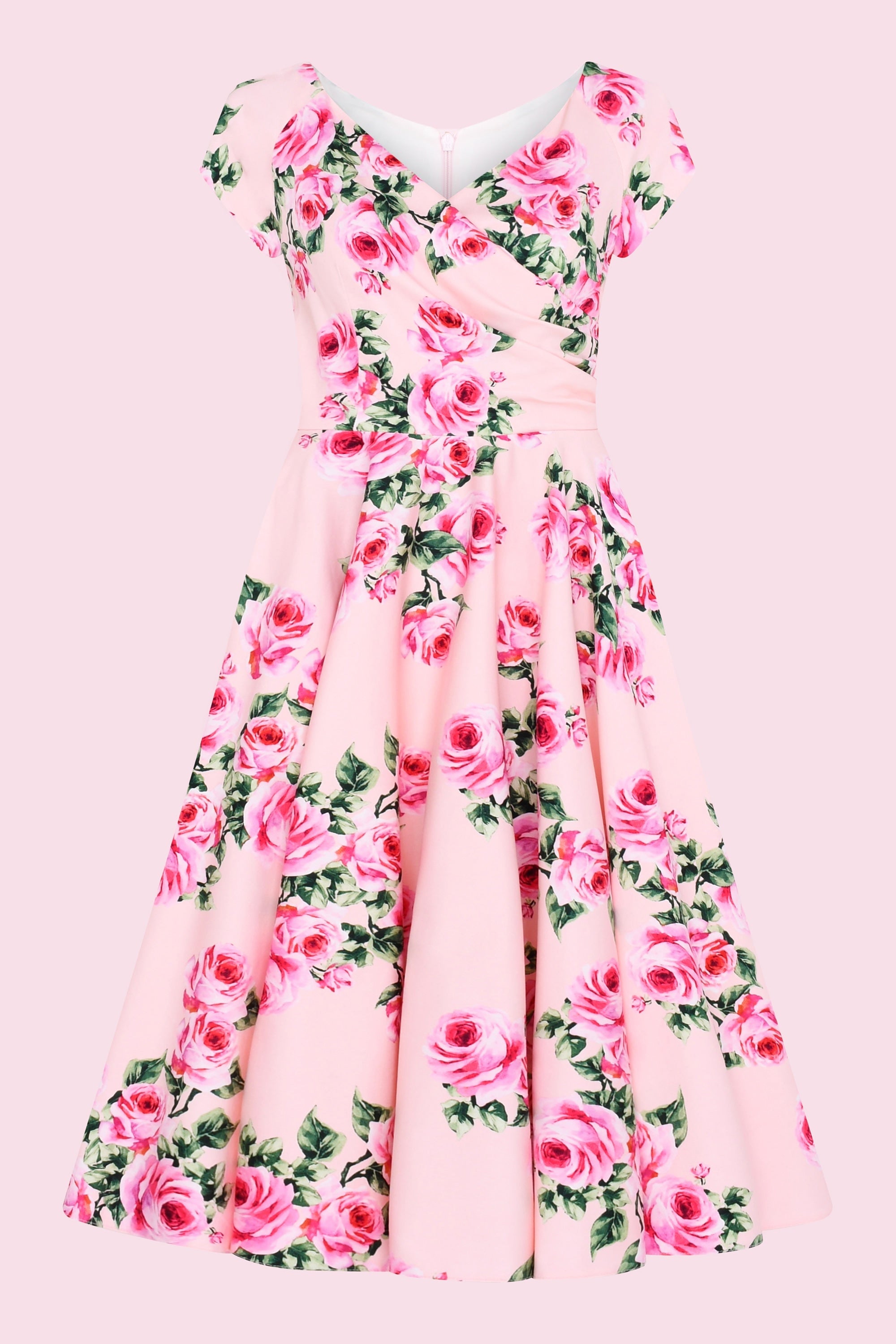 Hourglass Vintage Rose Swing Dress