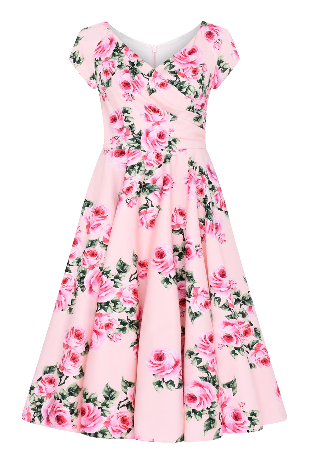 Hourglass Vintage Rose Swing Dress