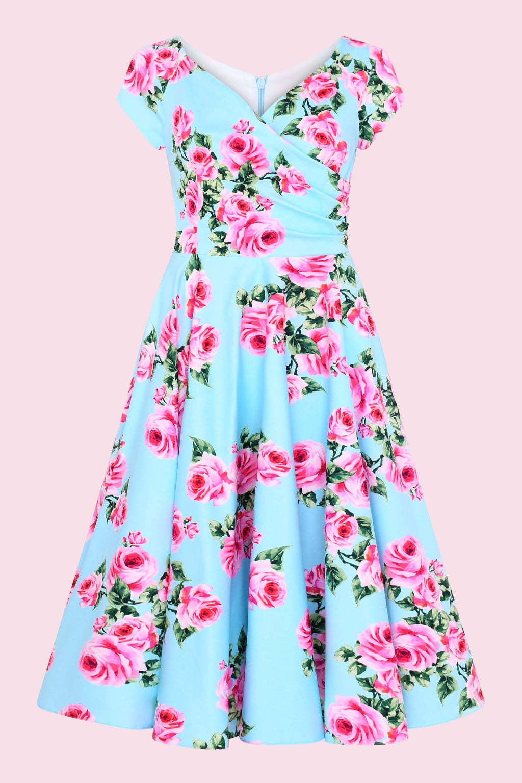 Hourglass Vintage Rose Swing Dress