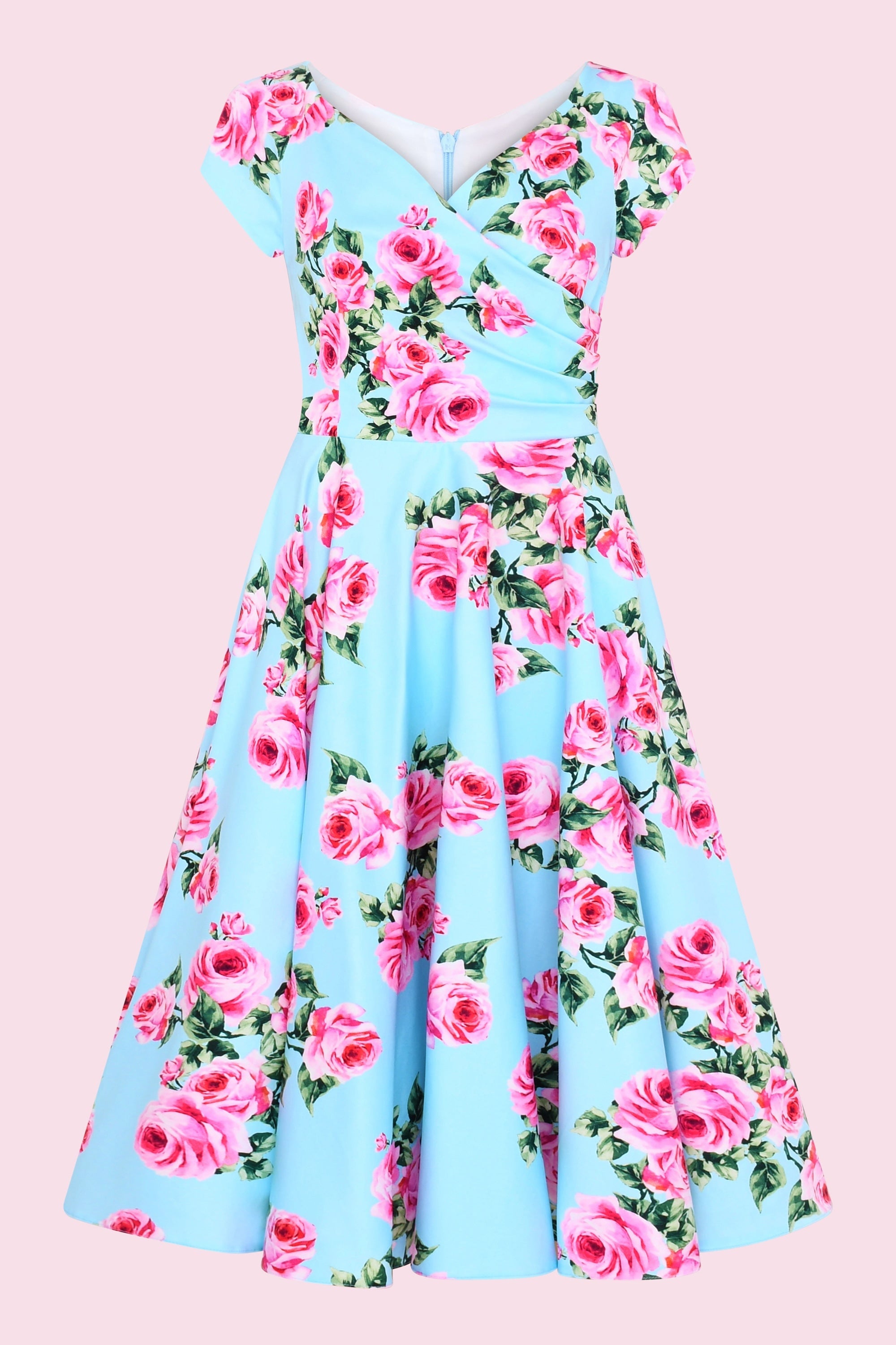 Hourglass Vintage Rose Swing Dress