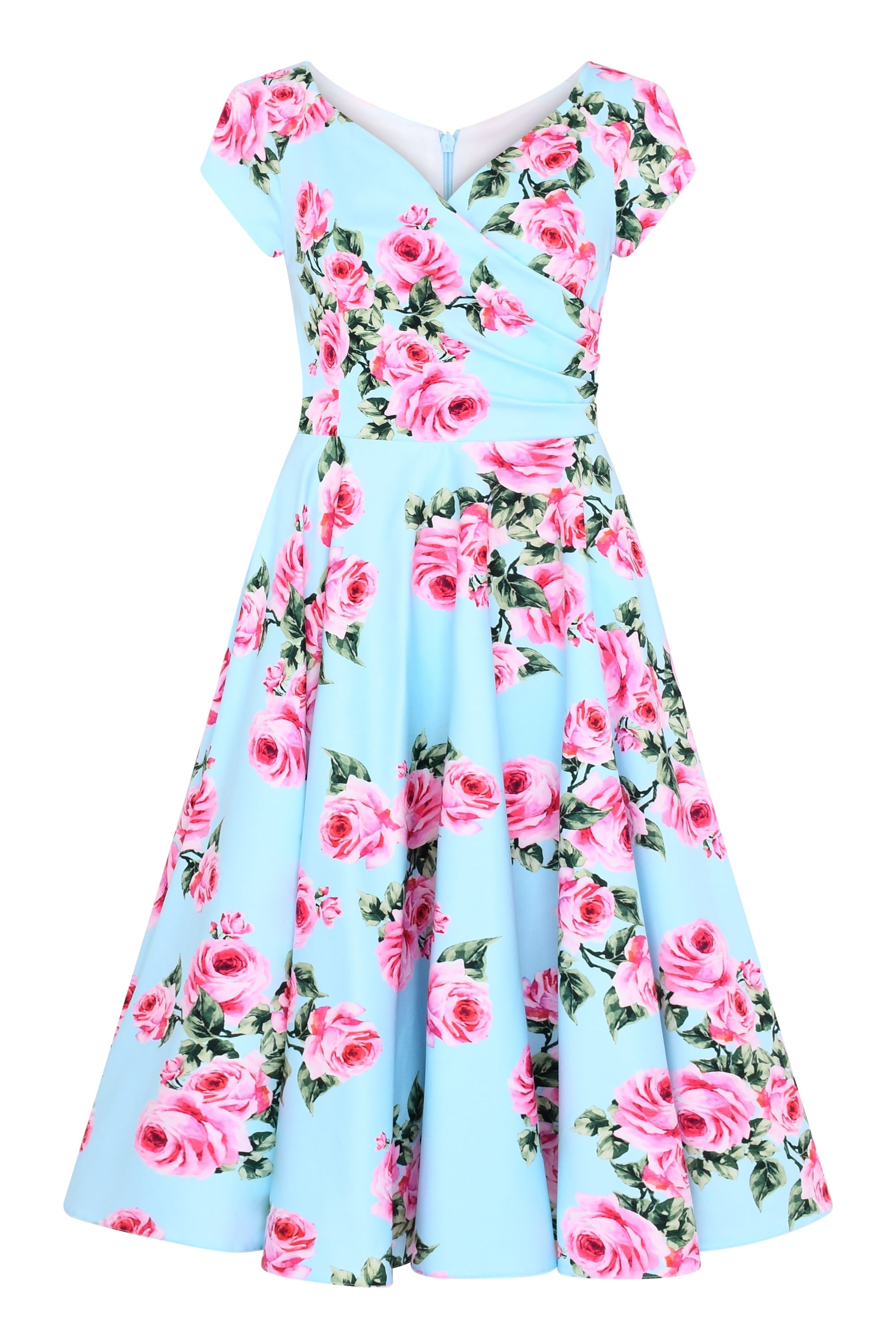Hourglass Vintage Rose Swing Dress