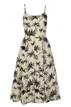 Priscilla Retro Palm Midi Dress