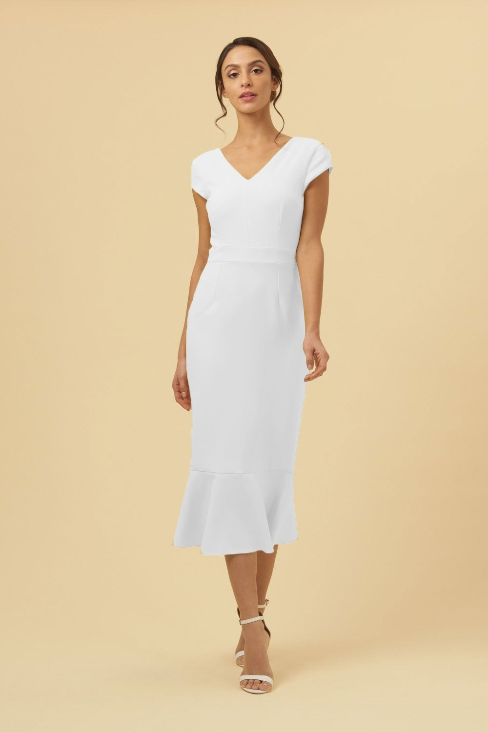 Katya Cap Sleeve Midi Dress