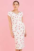 Hourglass Cherry Pencil Dress