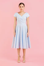 Hourglass Gingham Cotton Swing Dress