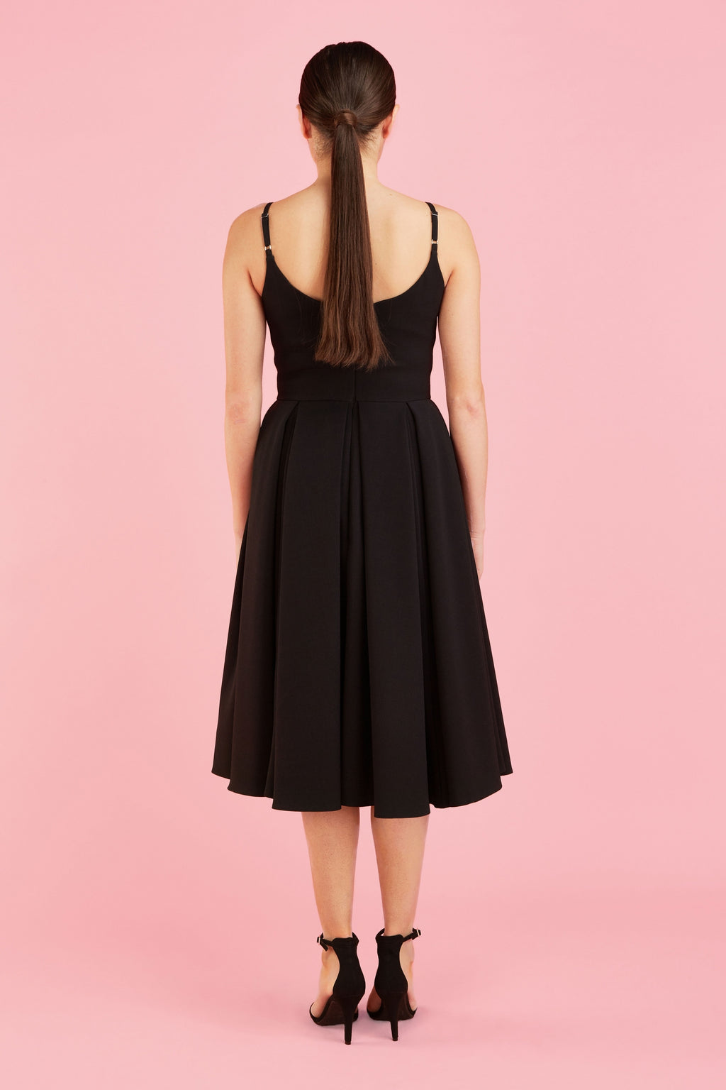 Priscilla Luxe Crepe Midi Dress
