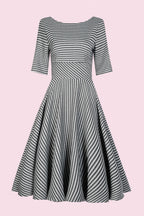 Hepburn Dogtooth Midi Dress