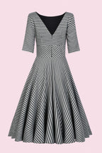 Hepburn Dogtooth Midi Dress