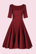 Hepburn Dogtooth Midi Dress