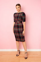 Novak Tartan Pencil Dress