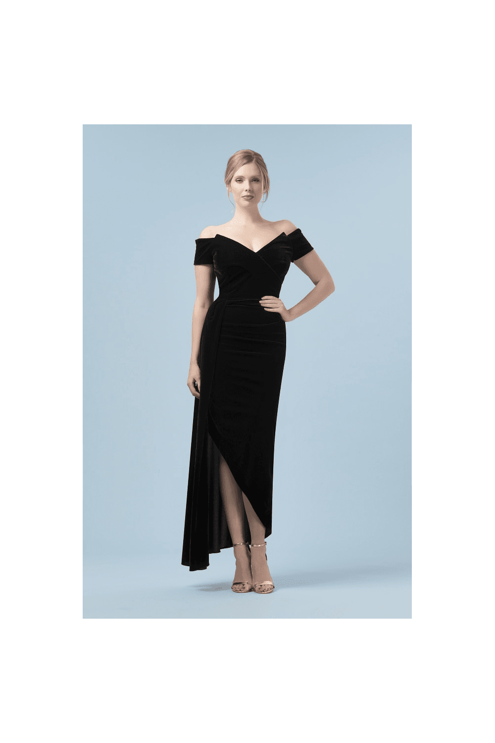 Temptress Black Velvet Gown