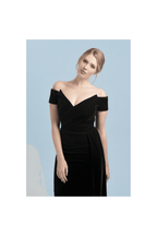 Temptress Black Velvet Gown