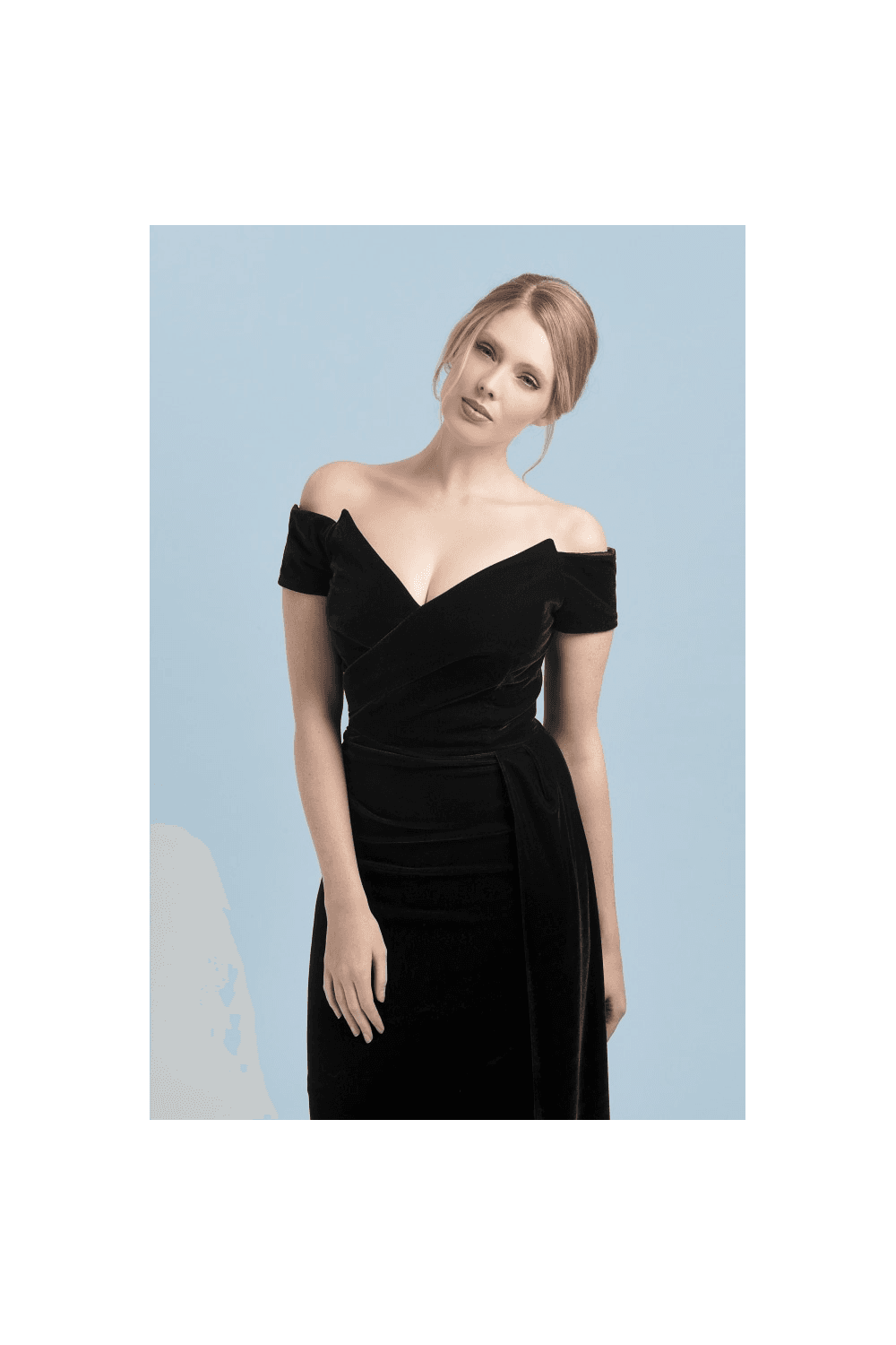 Temptress Black Velvet Gown
