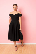 Fatale Bow Midi Dress