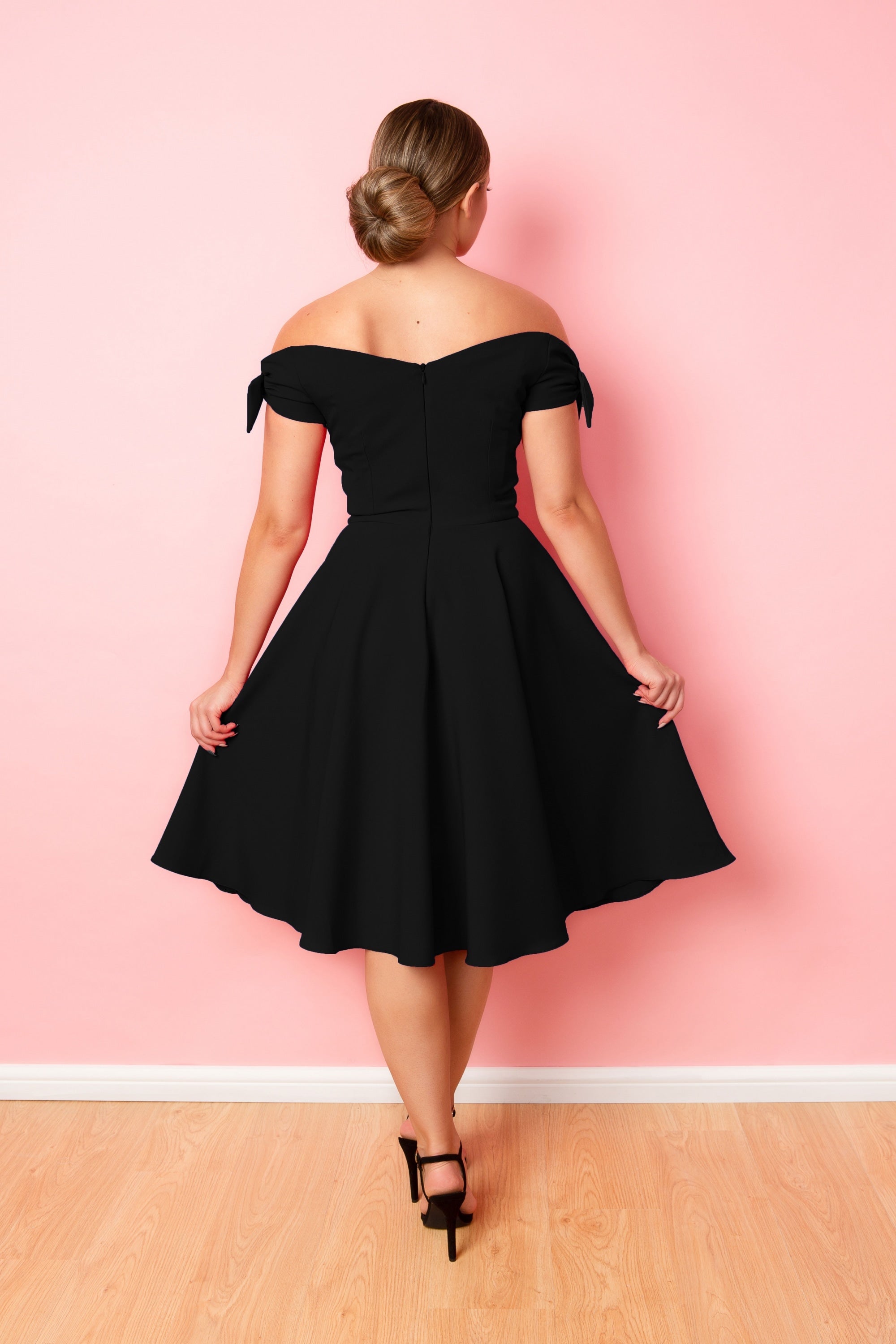 Fatale Bow Midi Dress