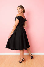 Fatale Bow Midi Dress