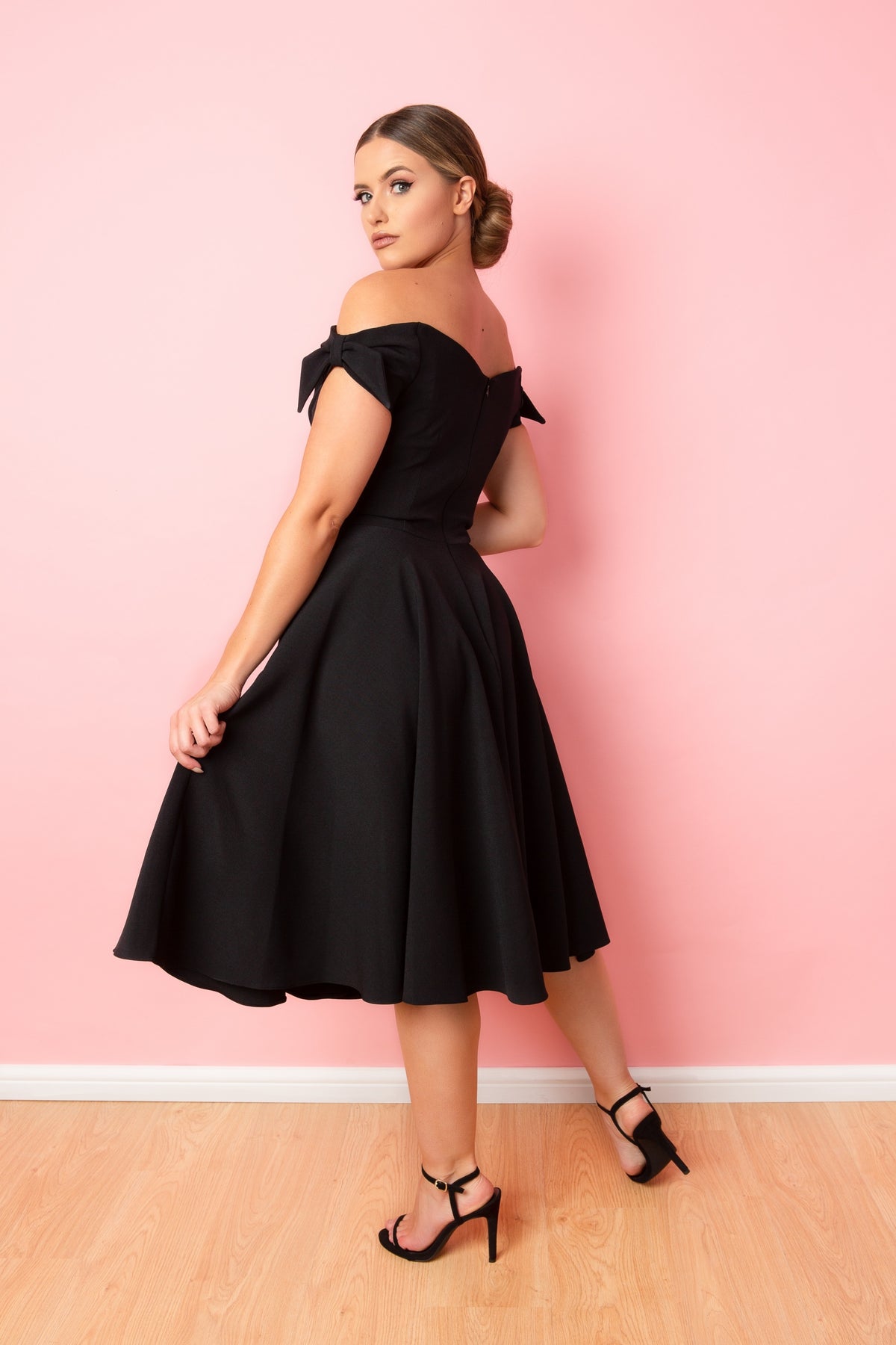 Fatale Bow Midi Dress