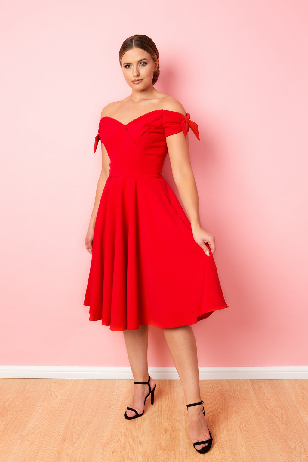 Fatale Bow Midi Dress