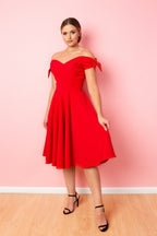 Fatale Bow Midi Dress