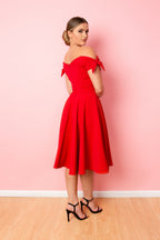 Fatale Bow Midi Dress