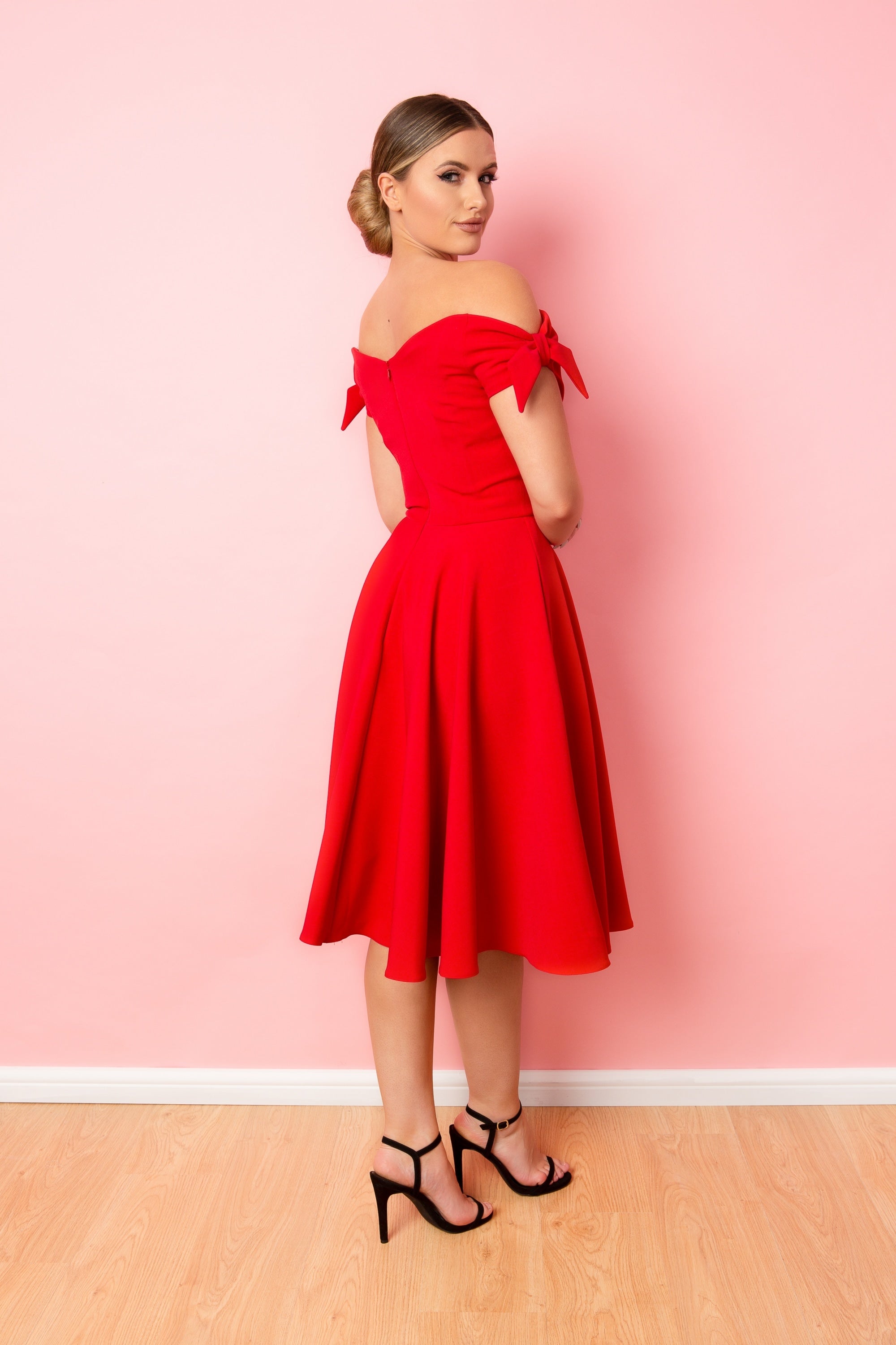 Fatale Bow Midi Dress