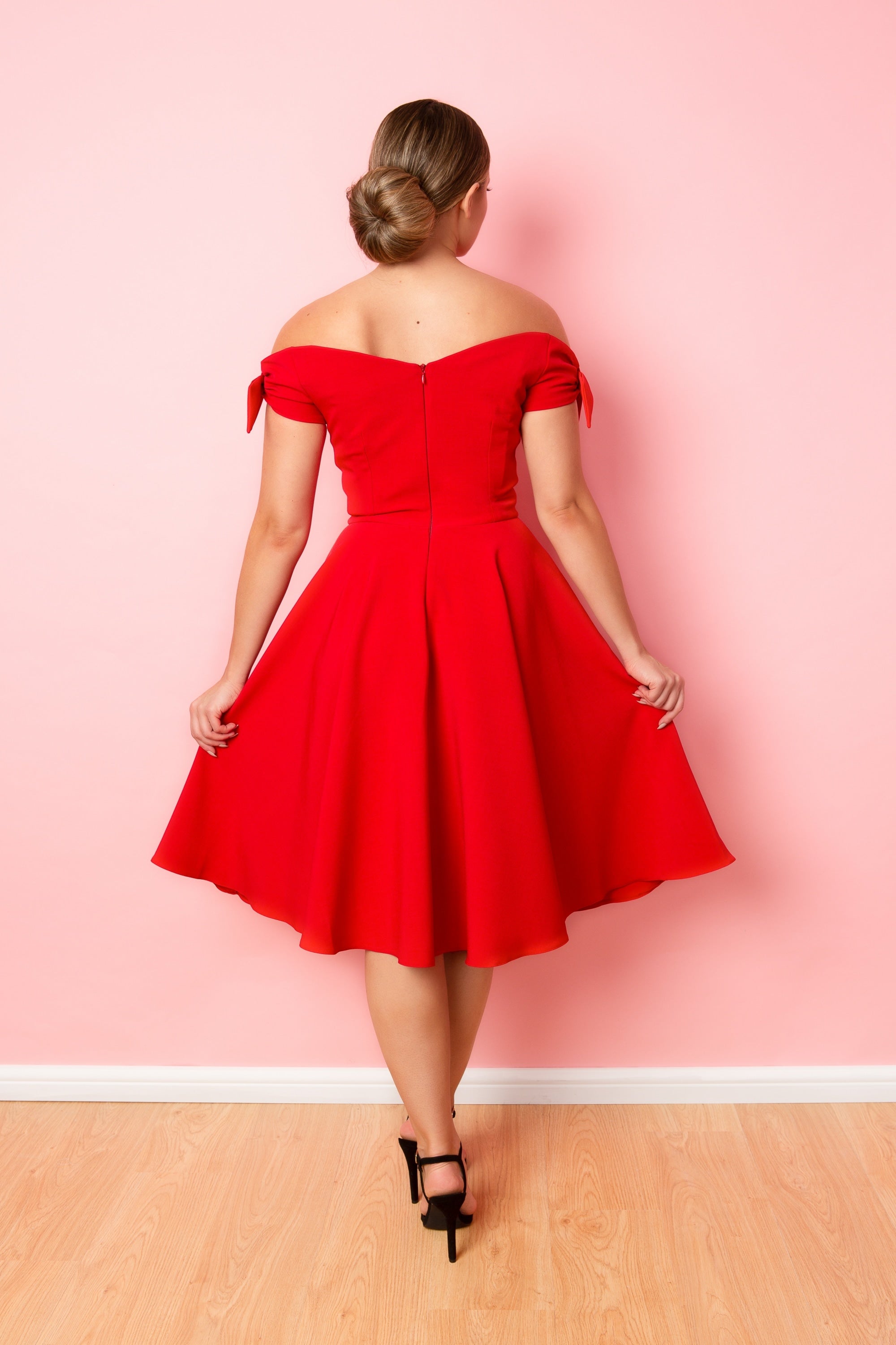 Fatale Bow Midi Dress