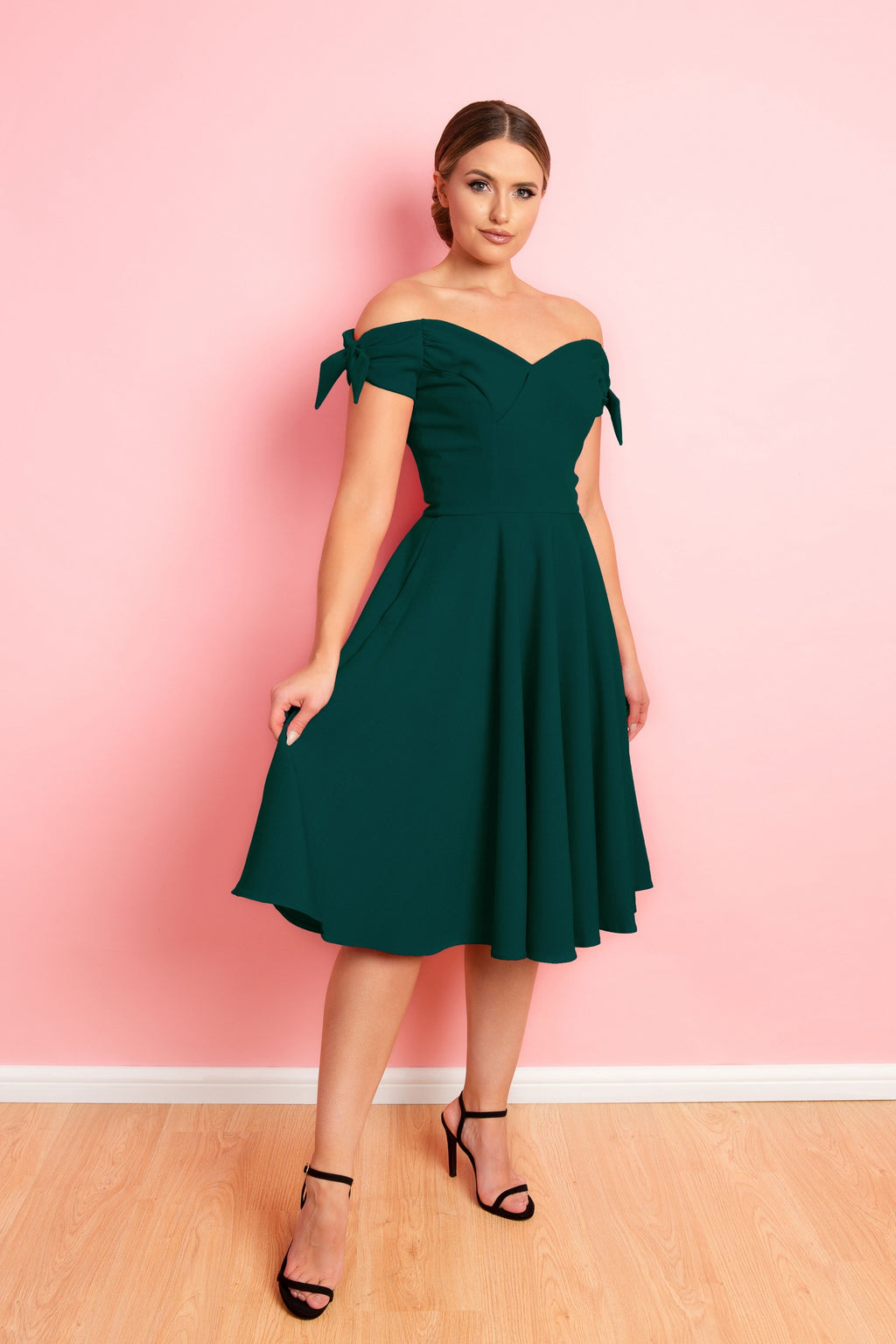 Fatale Bow Midi Dress