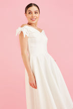 Fatale Bow Midi Dress