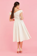 Fatale Bow Midi Dress