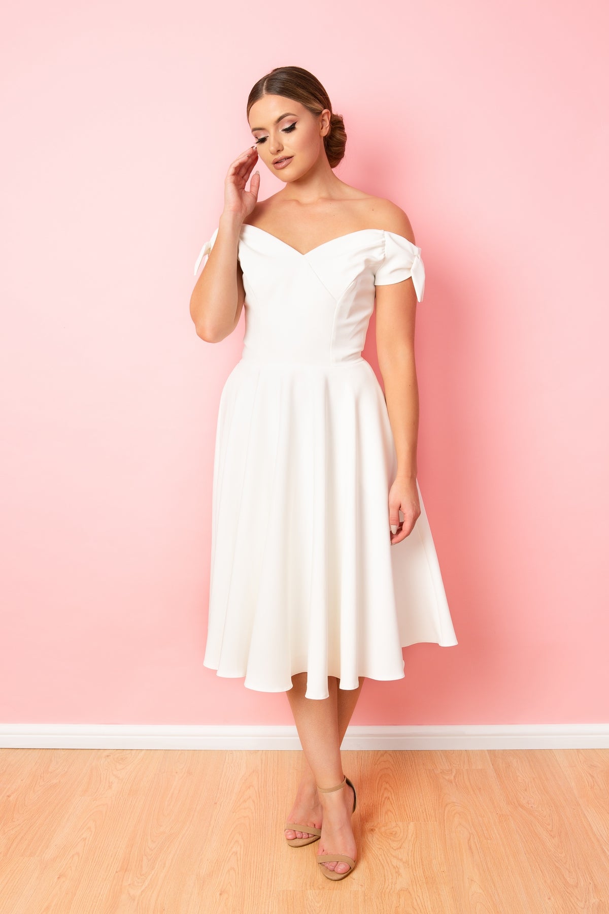 Fatale Bow Midi Dress
