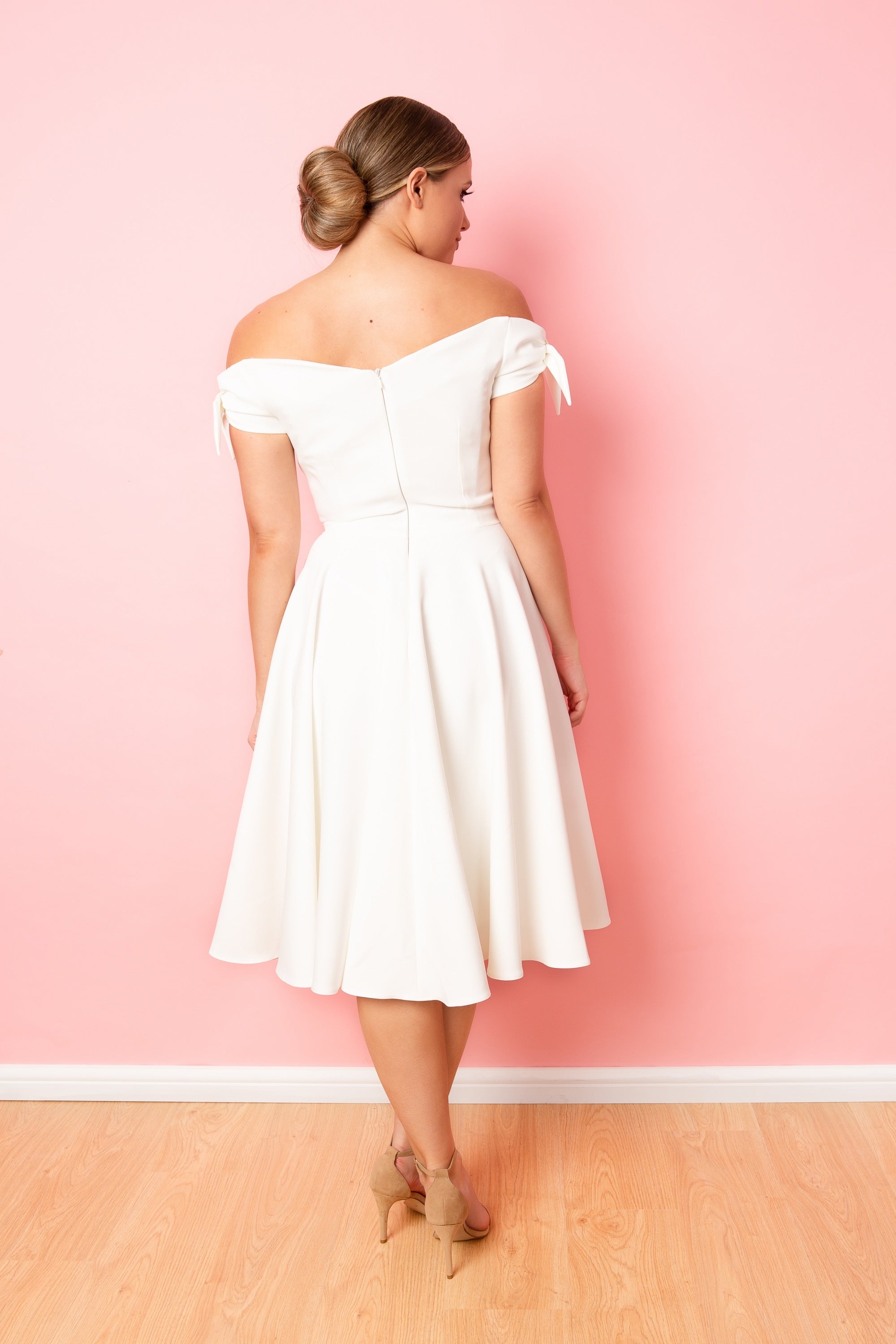 Fatale Bow Midi Dress