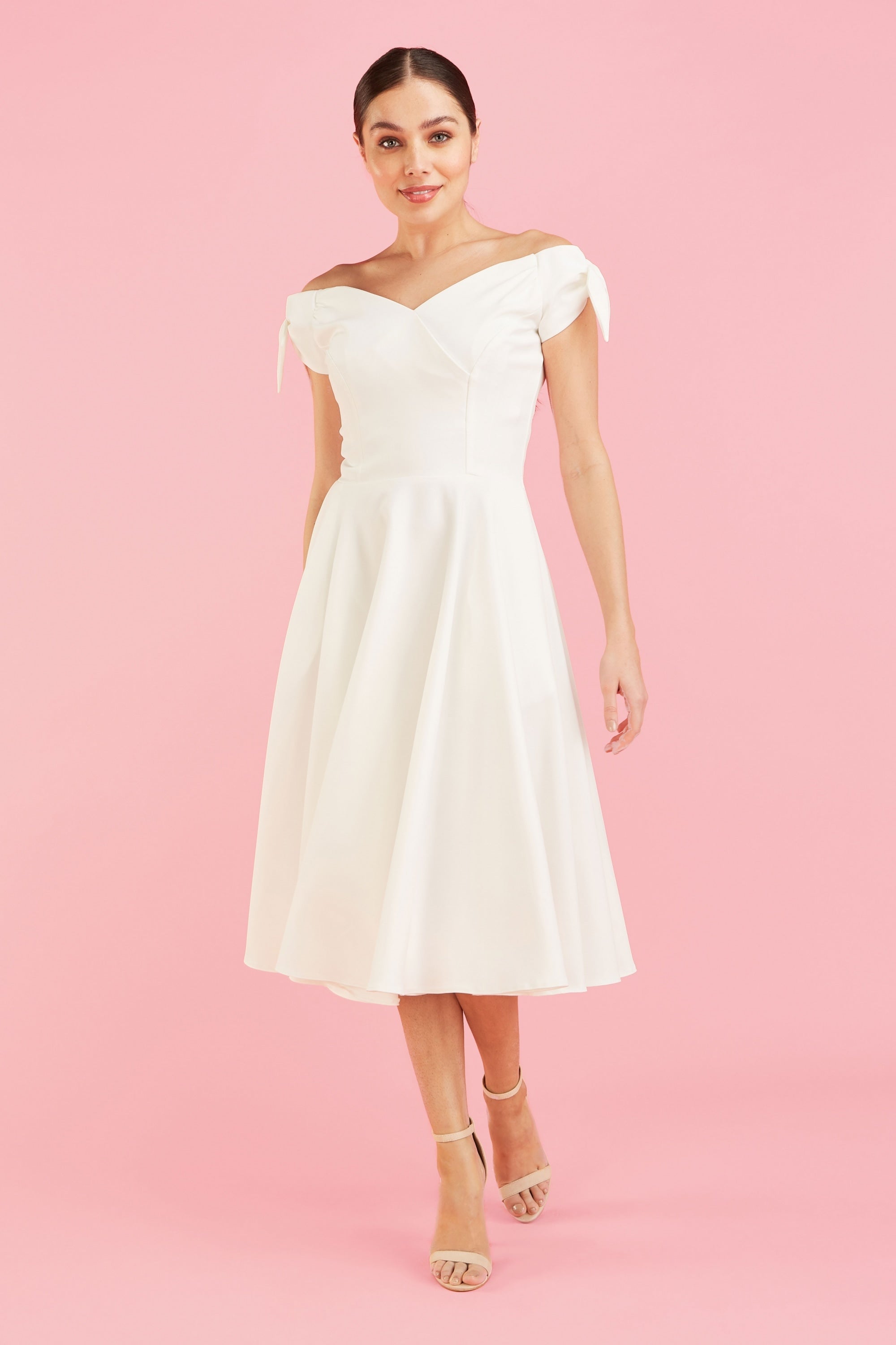 Fatale Bow Midi Dress