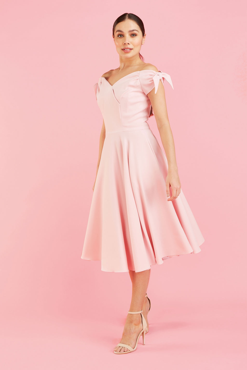 Fatale Bow Midi Dress