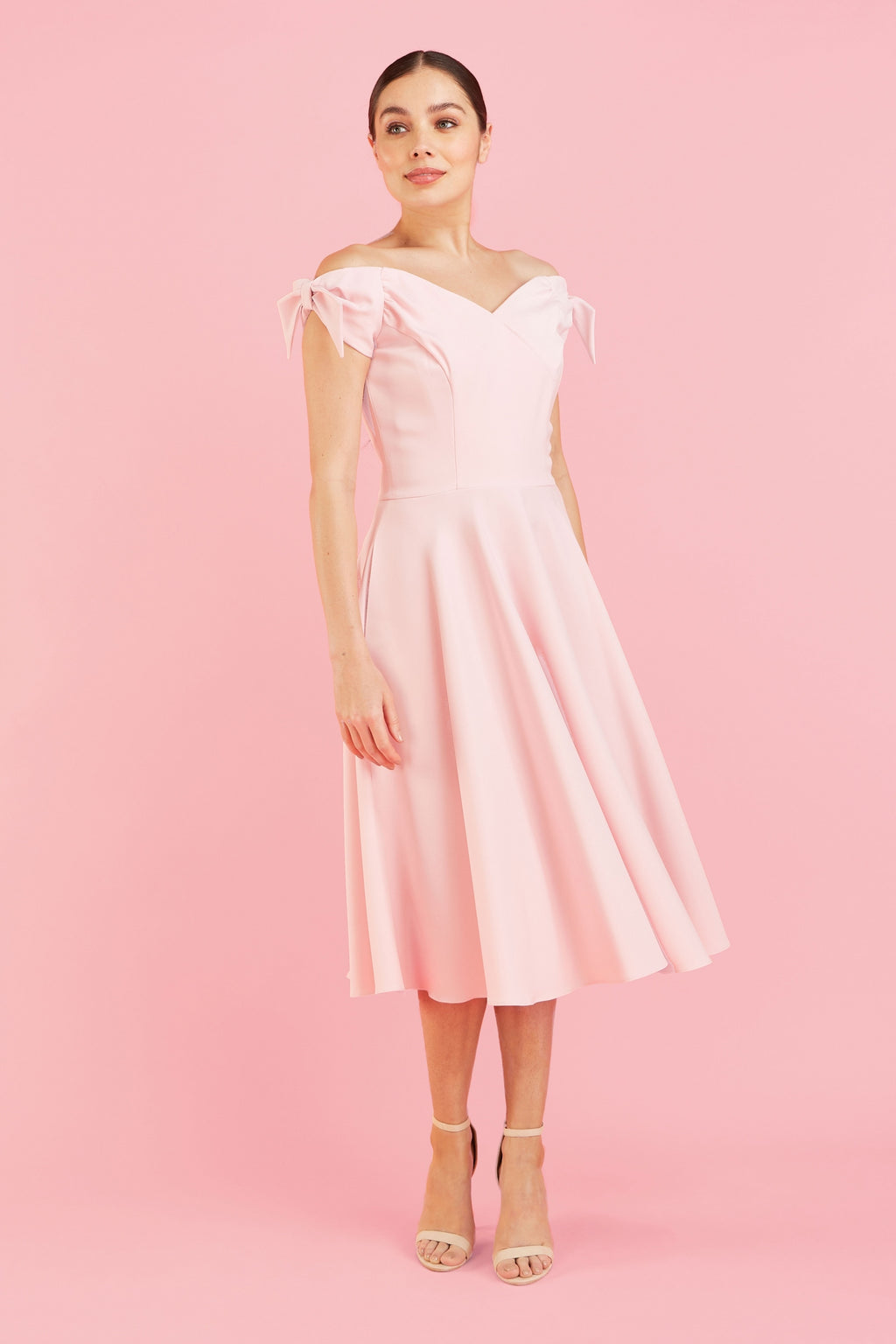 Fatale Bow Midi Dress